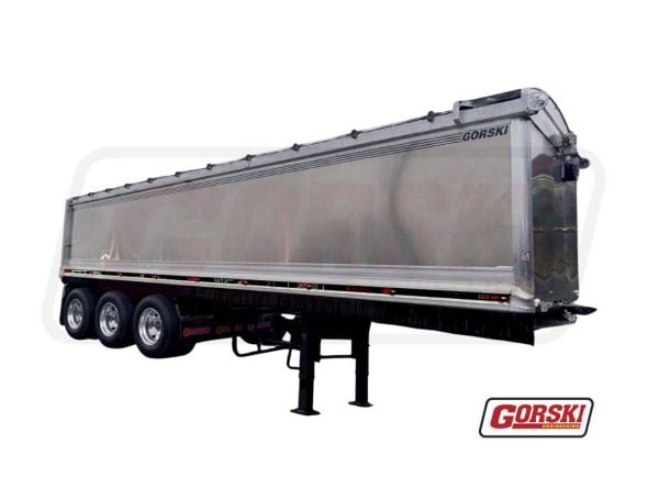 GORSKI 3 AXLE SEMI TIPPING TRAILER ROAD TRAIN ALUMINIUM NEW - AL-ST3-RT image
