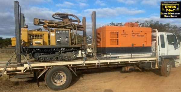 2021 Drill Rig, Screw Compressor & Hino Combo, E.M.U.S MS917 image