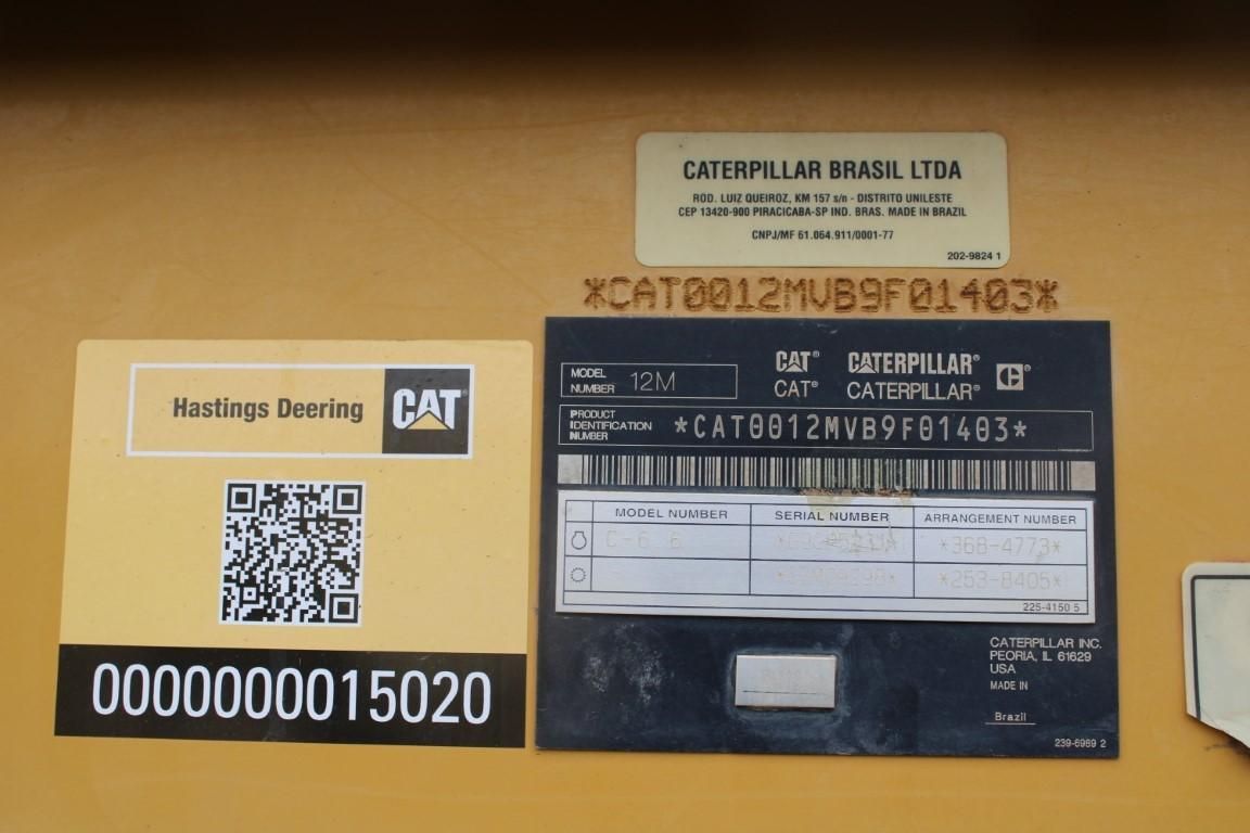 Image for 2012 Caterpillar 12M 22