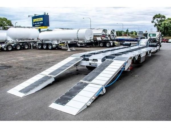 2024 JAMIESON HEAVY DUTY LOW LOADER / WIDENER TRAILER WITH RAMPS Lowboy Trailers image