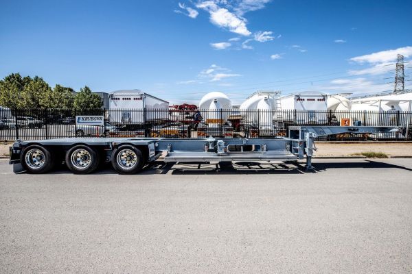 2024 JAMIESON DROP DECK SKELETAL TRAILER WITH AIRBAG CONTAINER L Drop Deck image