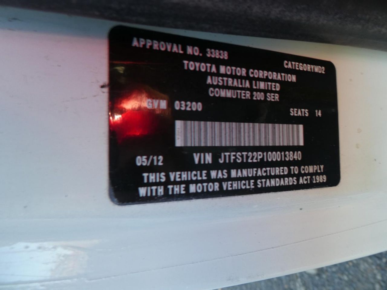 Image for 2012 Toyota Hiace 11