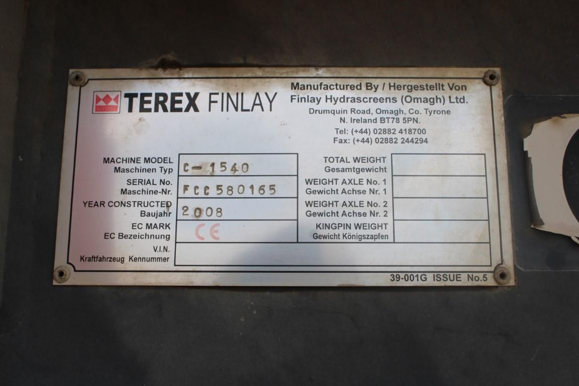 Image for 2008 TEREX FINLAY C1540 12