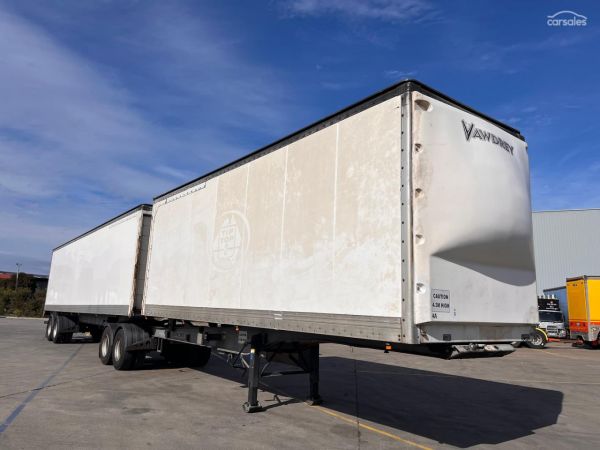 2008 Vawdrey VBS2 Tandem Axle Pantech Trailer Combination image