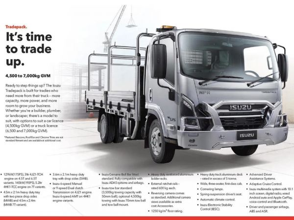 2025 Isuzu N Series NPR 45/65-175 DT D34 TRADE Auto image