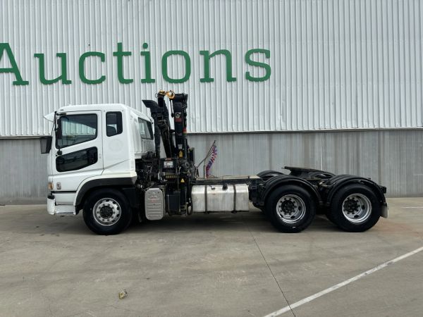 2010 Mitsubishi Fuso FV500 6x4 Prime Mover With Crane image
