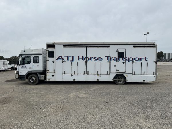 2002 Mercedes Atego 1628 4x2 Horse Float Truck ** Tow only recommended ** image