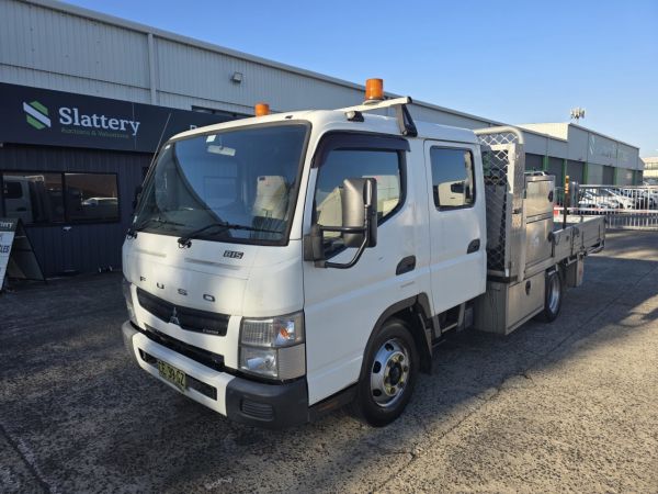 2015 Mitsubishi Canter Fuso Dual Cab 4x2 Tray Truck (Auto) (Council Asset) image