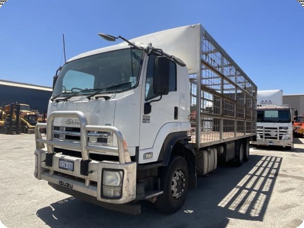 2016 Isuzu 500 6x4 Caged Tail Lift Tray Truck (Ex Lease) image
