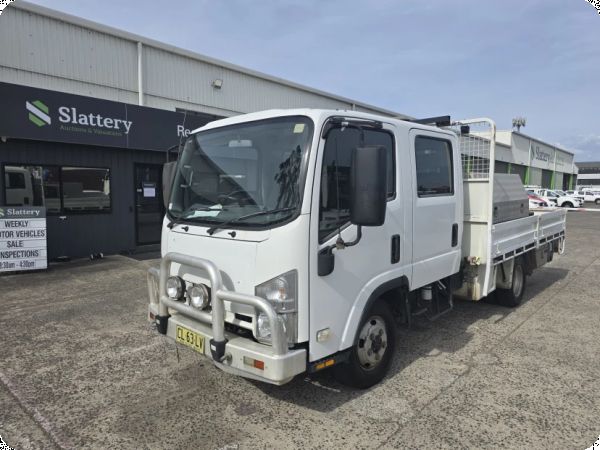 2011 Isuzu NLR NH 4x2 Crew Cab Tray With Palfinger PC1300 Crane (Manual)(Car License) image