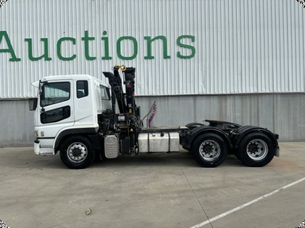 2010 Mitsubishi Fuso FV500 6x4 Prime Mover With Crane image