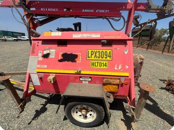 2019 Allight Light Tower Single Axle Trailer image