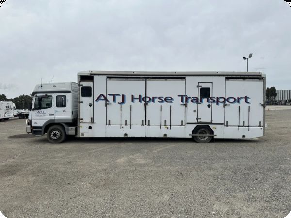 2002 Mercedes Atego 1628 4x2 Horse Float Truck ** Tow only recommended ** image