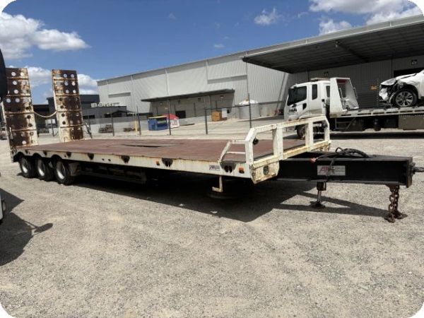 2016 ATM Tri Axle Tag Trailer Beaver tail image