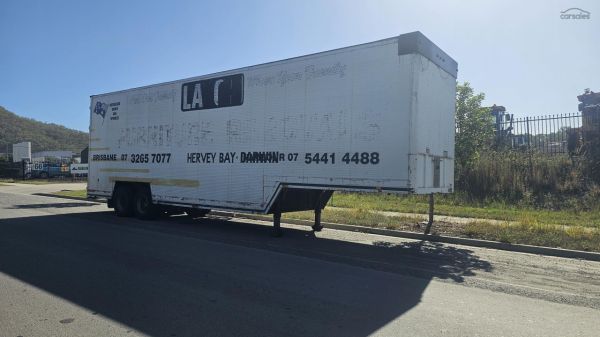 1985 Fruehauf Furniture pantec Drop deck trailer image