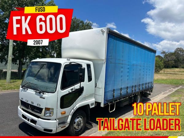 2007 Fuso FK600 10 Pallet Tautliner image