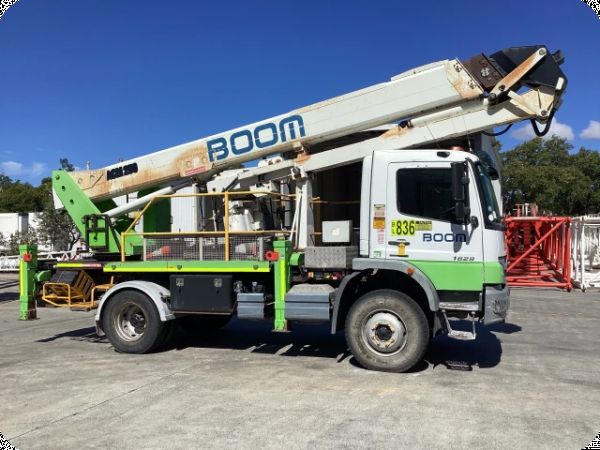 2012 Mercedes Atego 1629 4x4 with 2013 ACM 25m Travel Tower image