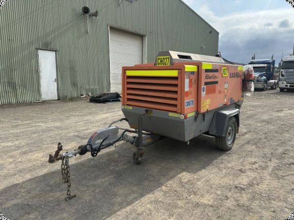 2008 Atlas Copco XAS 375 DD6 Generator Single Axle Trailer (Ex Coates Hire) image