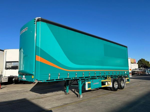 2019 Maxitrans St2 Tandem 14 Pallet Sd Curtain Sider, 4.3M Tail Gate image