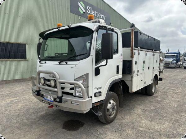 2020 Isuzu NPS 75 155 4x4 Service Truck With Crane (Ex-Lease) image