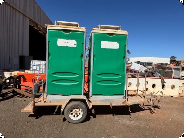 2011 Single Axle Trailer c/w Dual Portable Toliets (Kalgoorlie) image