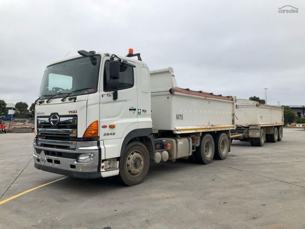 2018 Hino FS 700 2848 Tipper and 2019 Hercules Dog Trailer Tri Axle image
