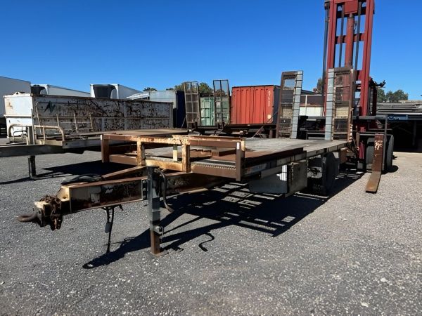 2003 TIEMAN SINGLE AXLE PLANT TRAILER image