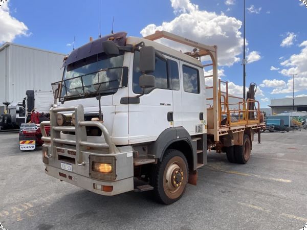 2012 MAN TGM 4x4 Tray Truck with Hib Crane image