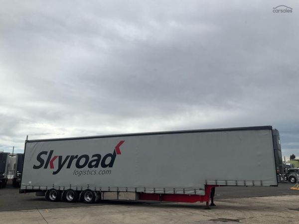 2019 Vawdrey VB-S3 Tri Axle Drop Deck Refrigerated Curtainside Trailer image