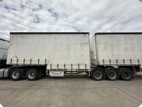 2008 Vawdrey VB-S3 Tri-Axle Drop Deck Curtainside A Trailer With Mezzanine image