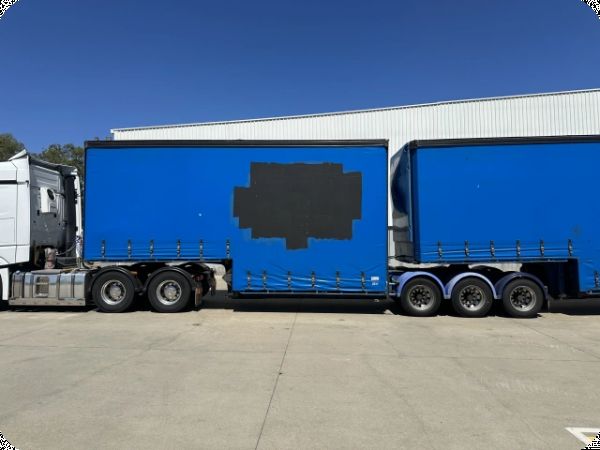 2012 Vawdrey VB-S3 Drop Deck Tri-Axle Curtainsider A Trailer with Mezzanine image