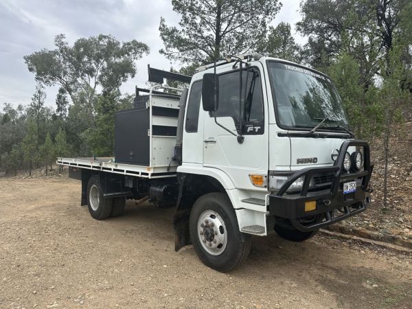 1998 Hino FT1J Steel Tray 4x4 Truck image