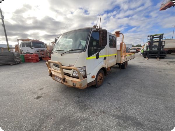 2016 Hino 300 Dual Cab Tray Truck image