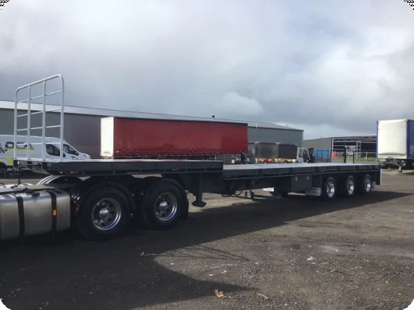 2024 Plunkett Trailers Unused Extendable Drop Deck Trailer image