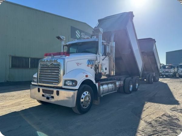2018 Mack CMHR (6x4) Tipper & 2017 Maxitrans Dog3A Tipper Trailer image