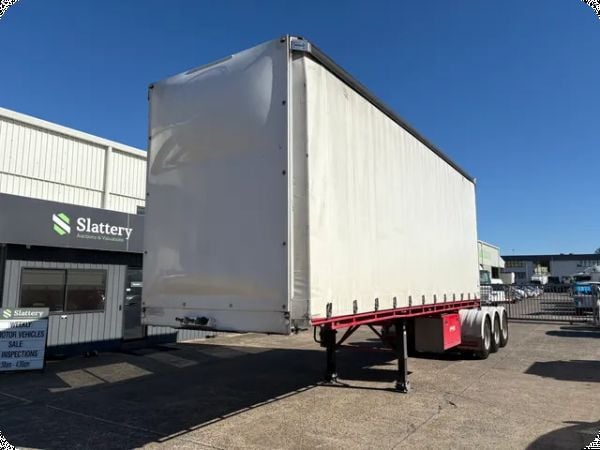 2020 Barker Heavy Duty Tri-Axle Curtainsider A-Trailer image