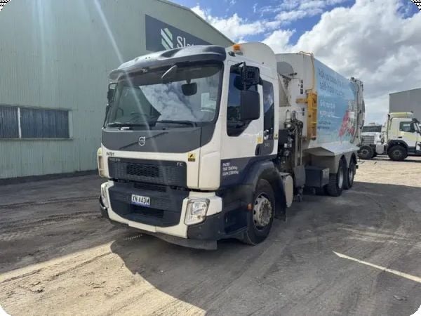 2017 Volvo FE Series 3 Side Load Bucher Body Garbage Truck (Ex-Council) image