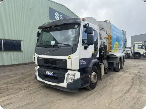 2017 Volvo FE Series 3 Side Load Bucher Body Garbage Truck (Ex-Council) image