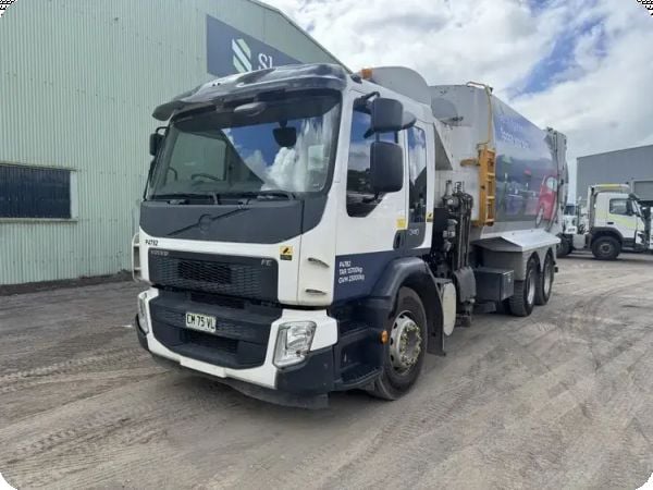 2017 Volvo FE Series 3 Side Load Bucher Body Garbage Truck (Ex-Council) image