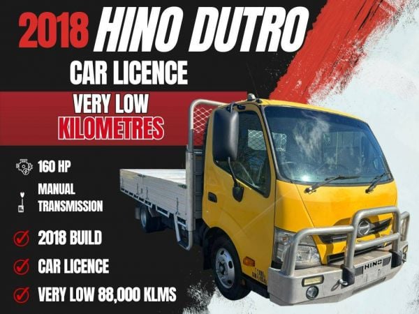 2018 Hino Dutro Alloy Tray image