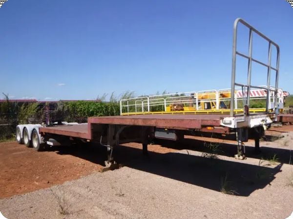 1998 Kreuger 7.4 m Tri Axle Drop Deck A Trailer image
