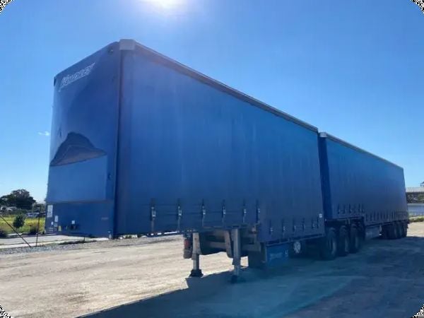 2022 Vawdrey VB S3 Drop Deck Mezzanine Curtainsider A+B Combination image