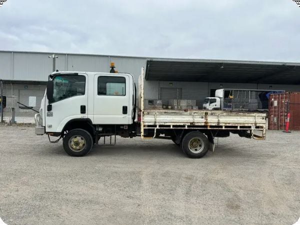 2008 Isuzu NPS 250 4X4 Crew Cab Tray Truck image