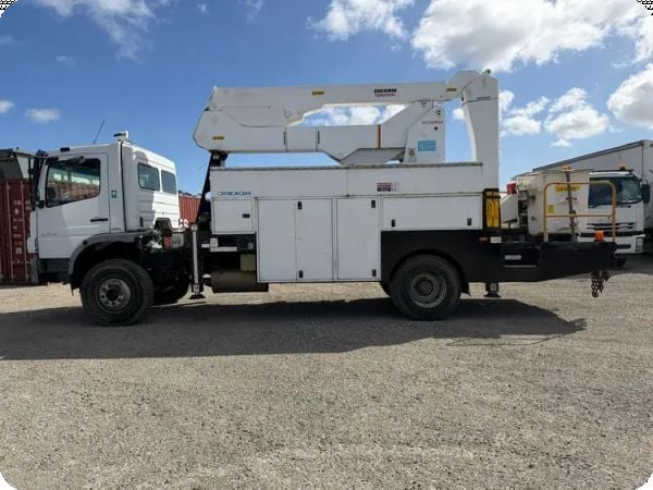 2008 Mercedes Benz Atego 4x4 Cherry Picker Truck image