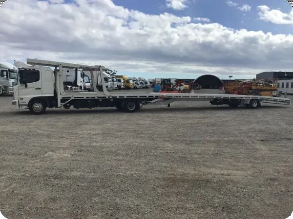 2023 Hino FD 500 Car Carrier Truck and Trailer Combo. image