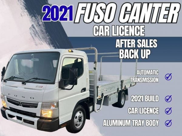 2021 Fuso Canter Aluminum Tray – Car Licence – Automatic image