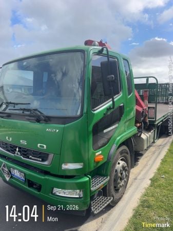 2021 Fuso 1627 FIGHTER Crane Truck image